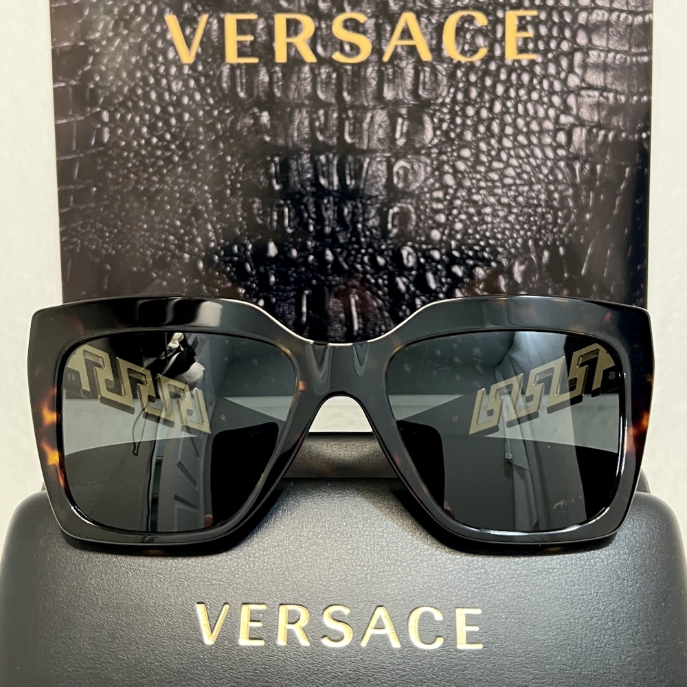VERSACE 4418 Model Sunglasses In Color 108/87 (Tortoise)